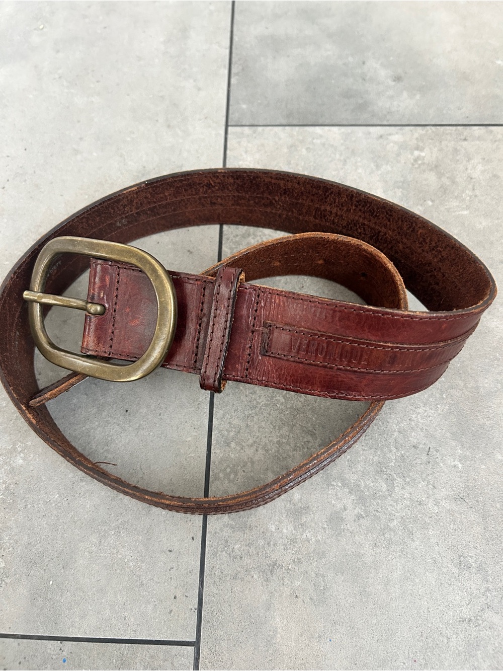 Veronique Branquinho brown leather belt
